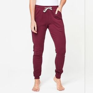 Pact organic red waffle joggers size xs